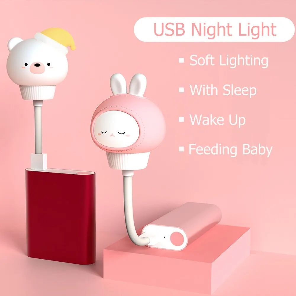 USB Cartoon LED Night Light with Remote Control