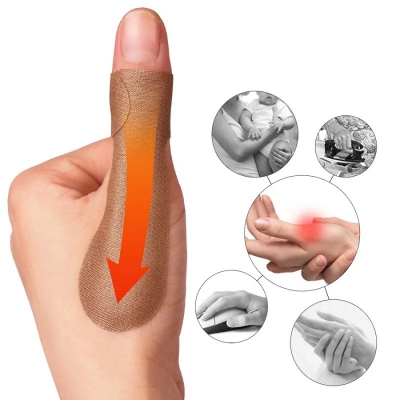 5/10pcs Big Toe Valgus Orthopedic Patch Thumb Tendon Sheath Pain Relief Fixed Finger Protector Patch