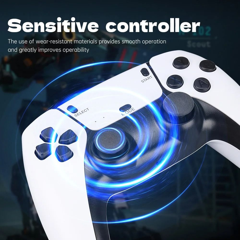 4K Ultra HD Retro Game Stick – 20,000+ Classic Games with Dual 2.4G Wireless Controllers