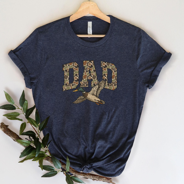 Dad Hunting Shirt Camo Duck Tee Fathers Day Gift