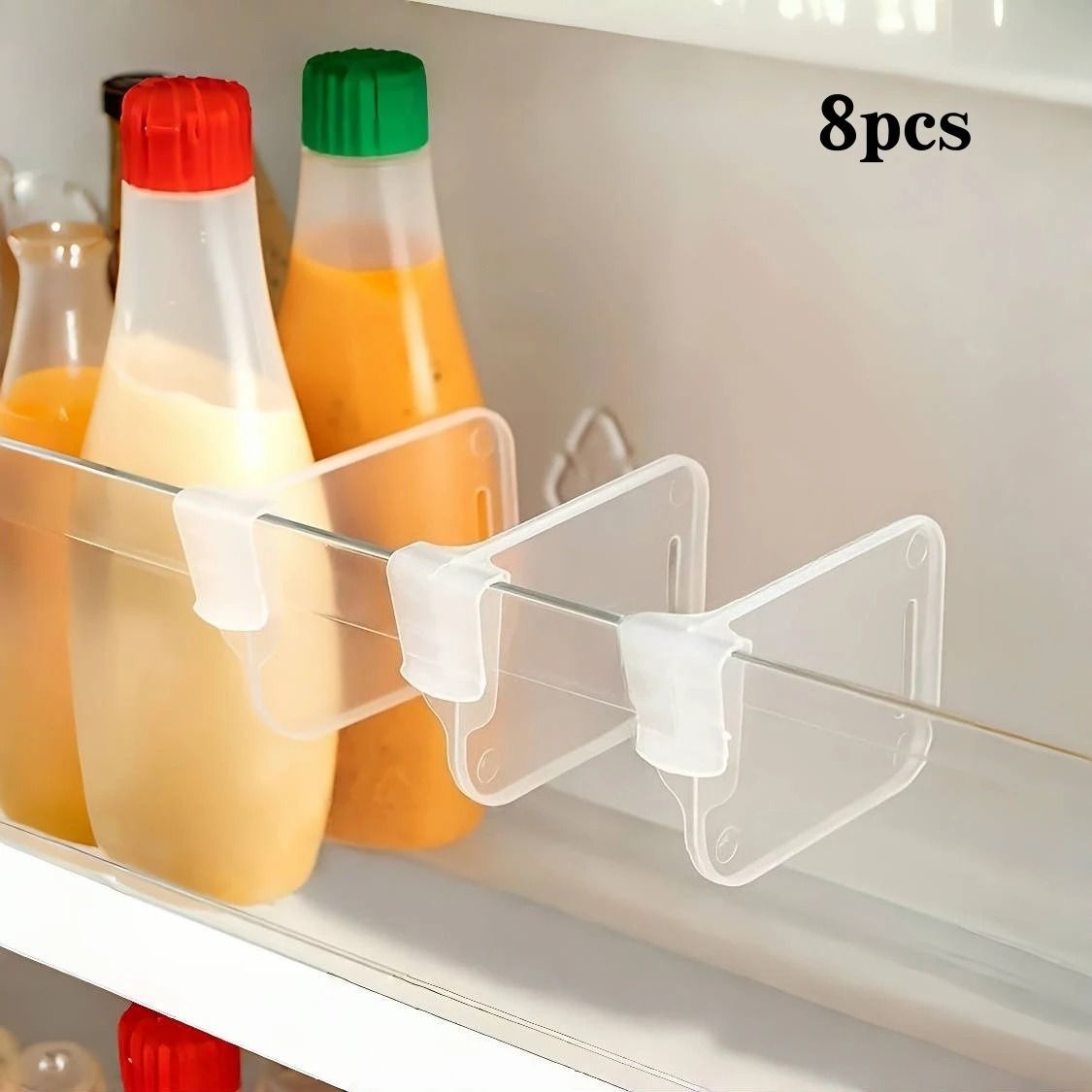 Refrigerator Side Door Storage Partition Dividers (8-Piece Set)