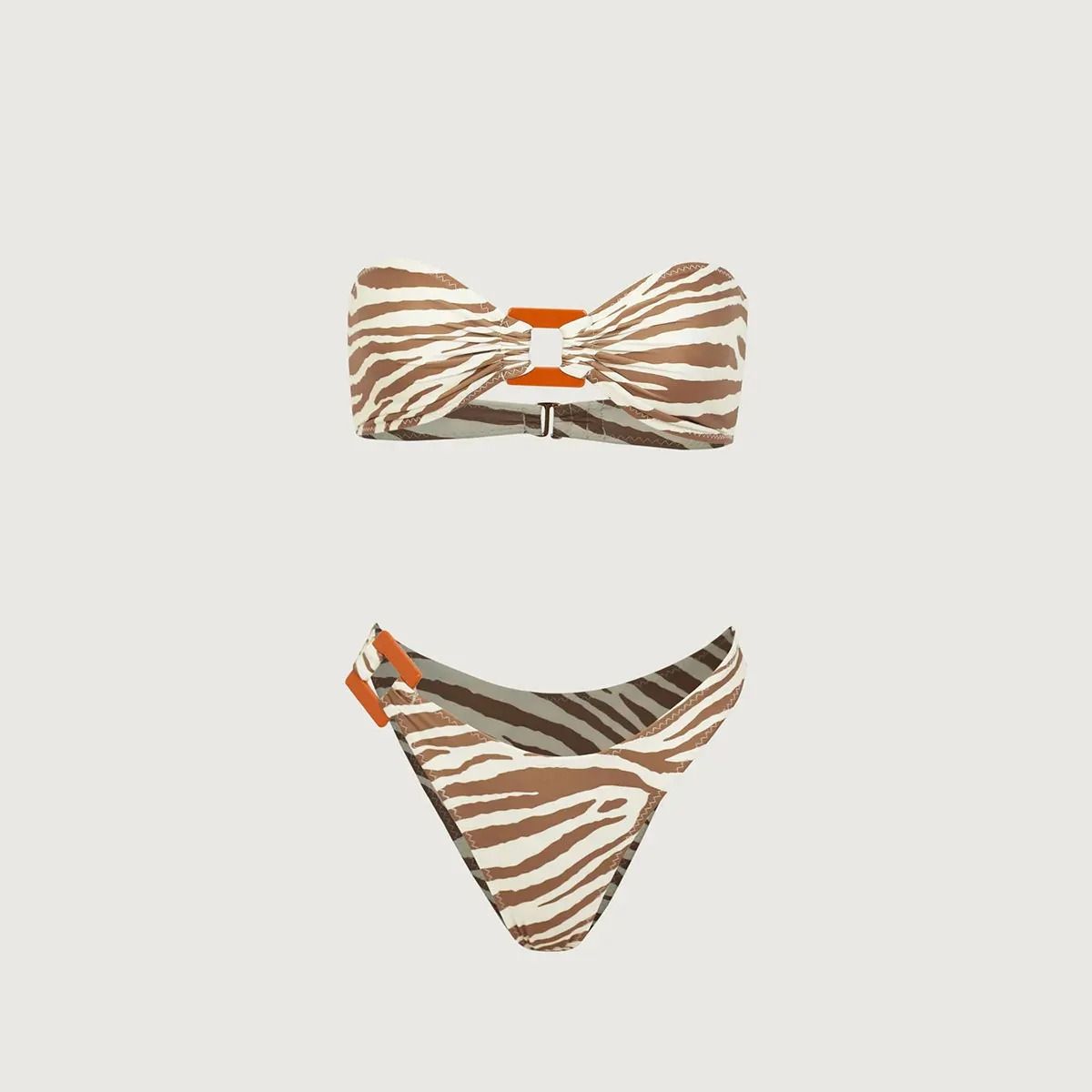 Brazilian Thong Bikini Set – Push-Up High-Leg Brazilian Bathing Suit