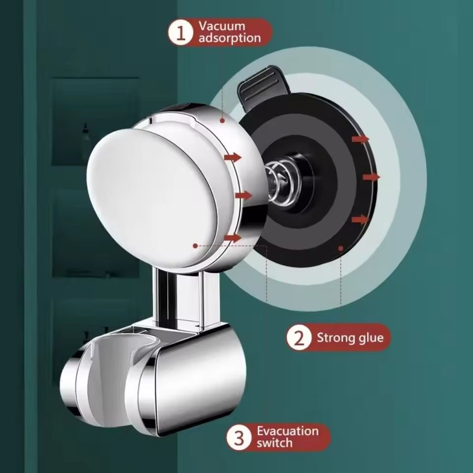Adjustable Waterproof Shower Head Holder Wall Mount