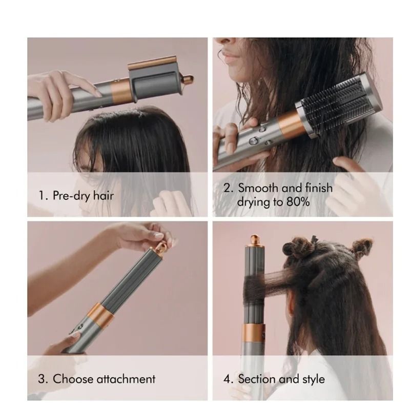 Curling Iron Hair Dryer Hot Comb Air Professional Curling Iron Hair Straightener Brush
