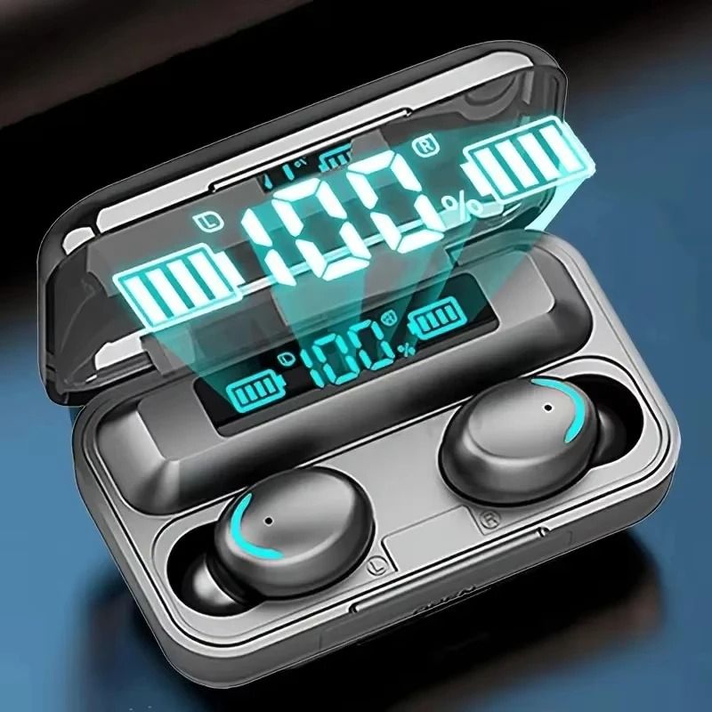 Wireless Bluetooth Earbuds with LED Display Waterproof TWS Headphones