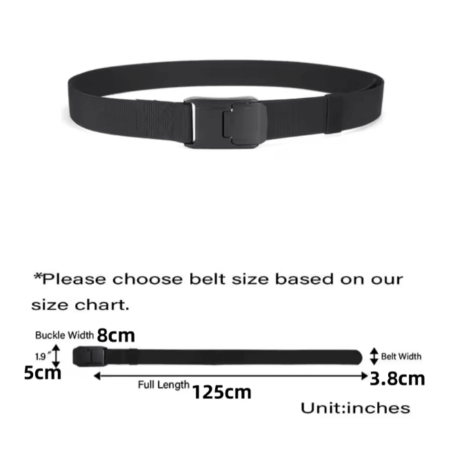 Stretch Nylon Work Belt with Quick Release Buckle for Men and Women