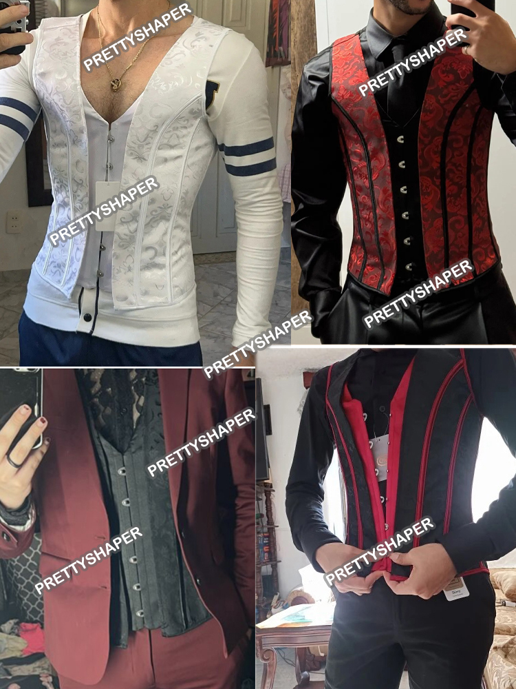 Slimming Waist Bones Shaping, Men's Tight Abdomen Corset, Elegant Medieval Corset, Stomach Belly Control