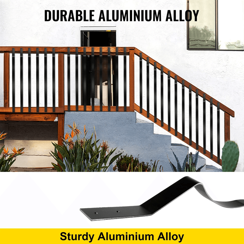 Metal Deck Balusters, Aluminum Alloy Spindles with Screws for Wood & Composite Deck Railing Systems