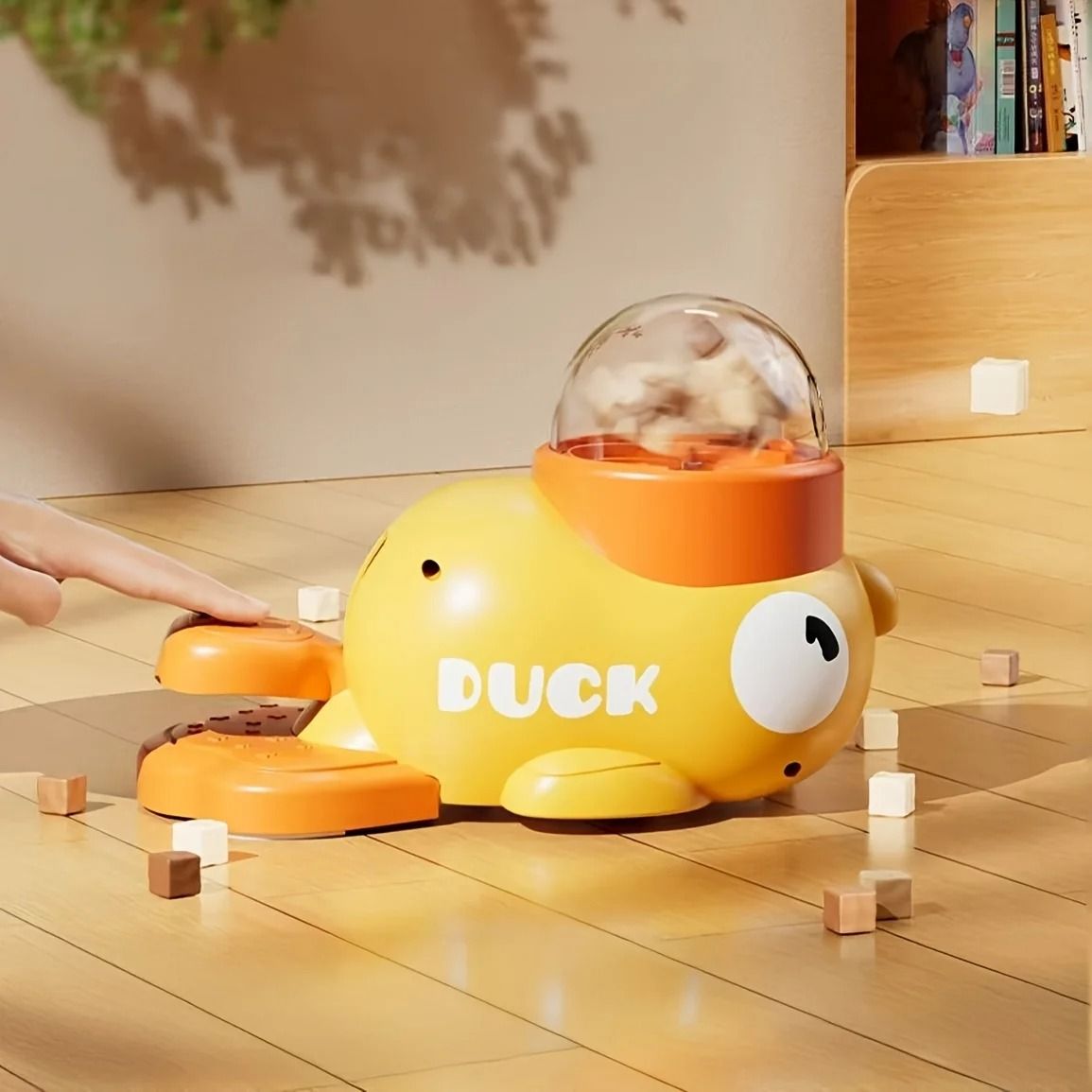 Duck Design Pet Snack Puzzle Feeder Anti Slip Food Dispenser for Dogs and Cats