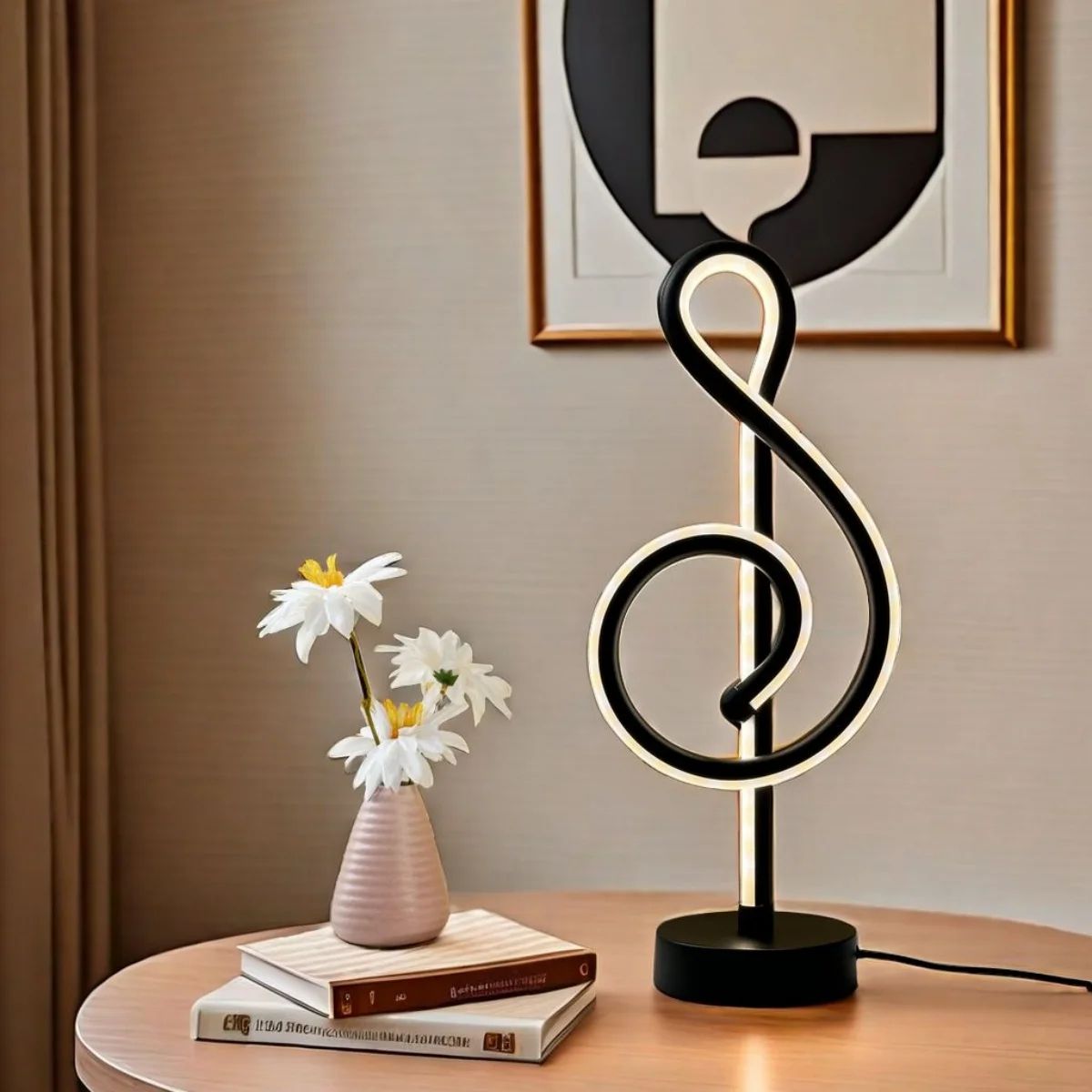 Musical Note LED Dimmable Table Lamp