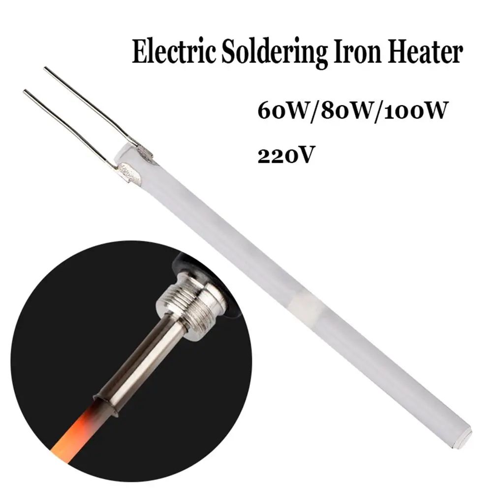 Adjustable Temp Electric Soldering Iron 220V | 60W/80W/100W Ceramic Heater for 908/908S, Fast Heating Repair Tool