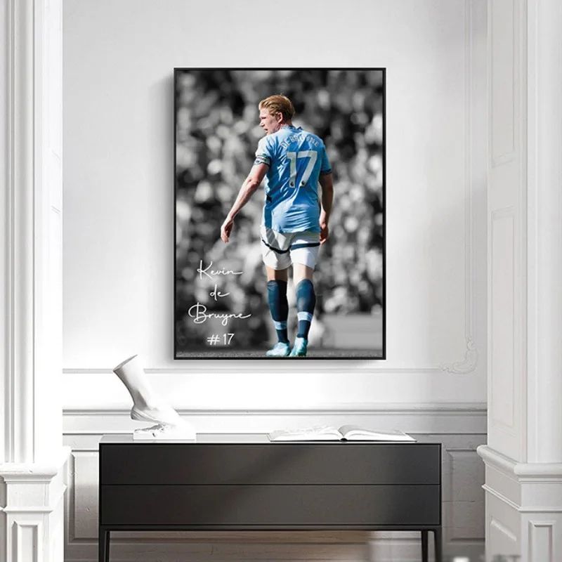 Famous Soccer Player Poster Canvas Football Wall Art Sports Room Decor