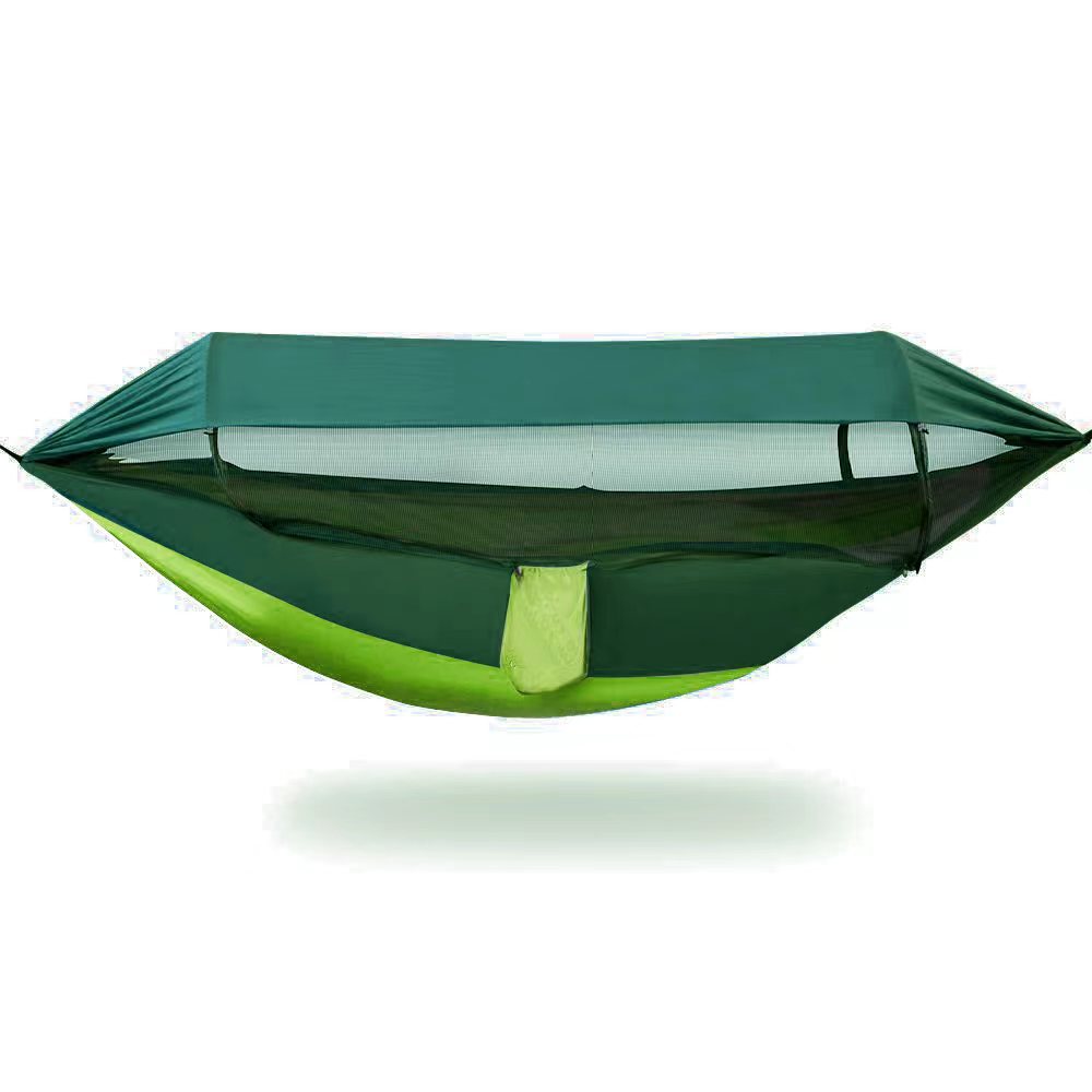Quick Release Double Camping Hammock with Mosquito Net and Rain Fly