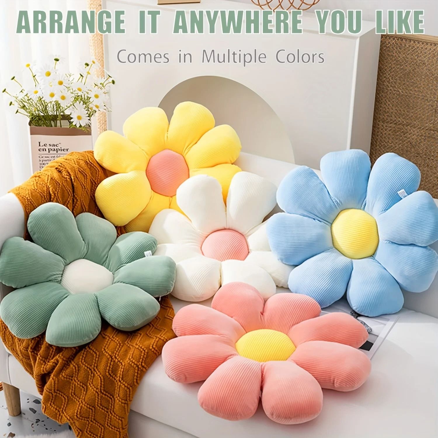 Sunflower Plush Cushion