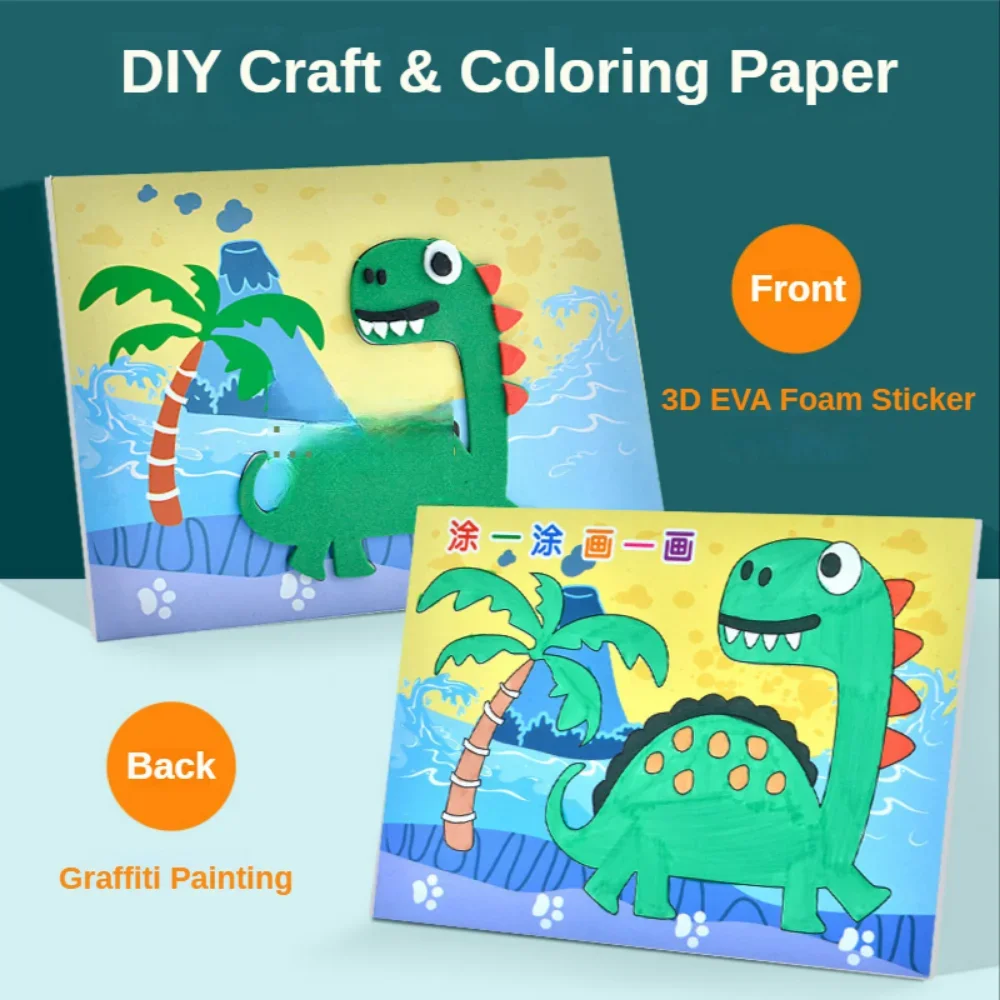 EVA Foam Animal Puzzle Stickers – Fun & Educational DIY Toy for Kids