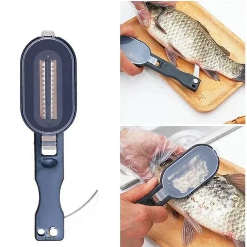 Stainless Steel Fish Scale Scraper & Gutting Tool – Easy Seafood Cleaner