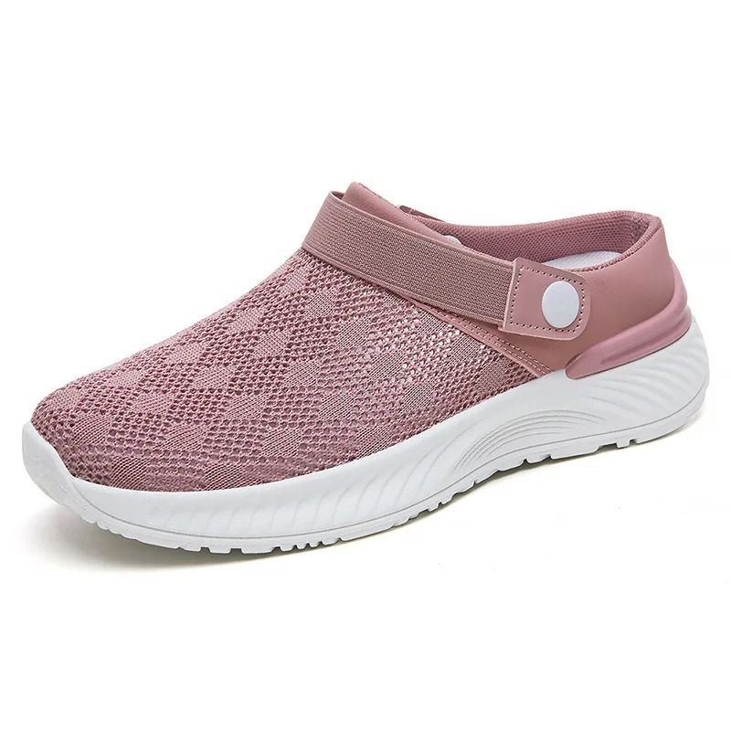 Womens Breathable Mesh Slip On Summer Walking Shoes