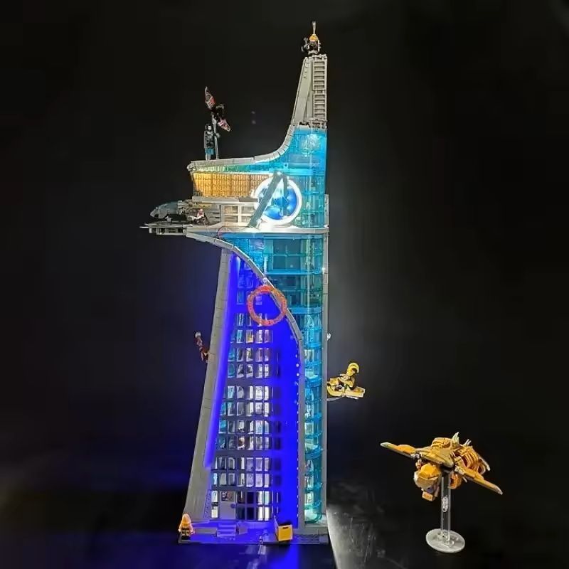 Marvel Tower Battle Architecture Building Blocks Set – 5201 Piece Street View Collection
