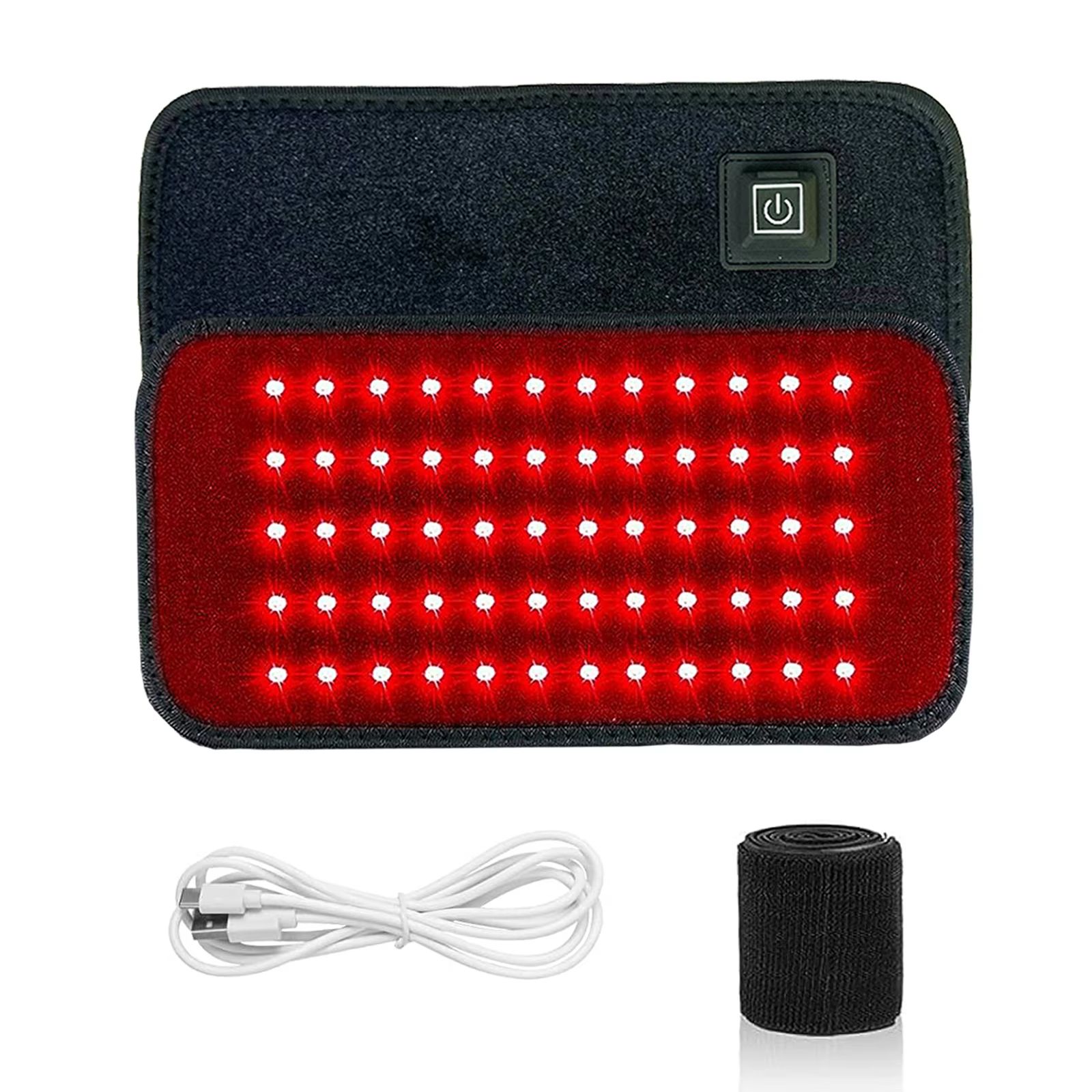 LED Red & Infrared Light Therapy Belt, Back Pain Relief, Fat Burn Wrap, Full Body Slimming & Recovery Heat Pad
