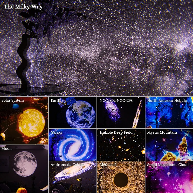 Starry Sky Projector, LED Night Light, Planetarium Night Lamp for Room, Decorative Kids Gift