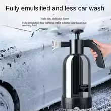2L Hand Pump Foam Sprayer with 3 Nozzles Multi-Use Car Wash & Cleaning Bottle