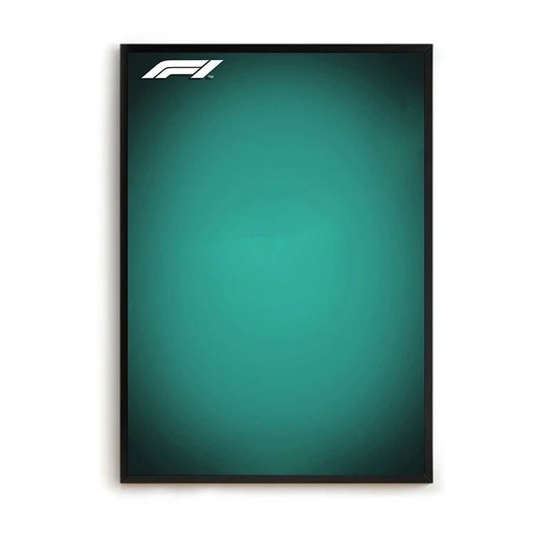 Minimalist Formula 1 Canvas Poster Wall Art