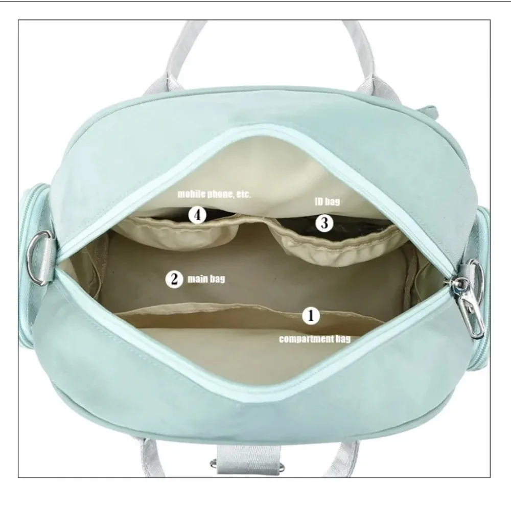 Waterproof Baby Diaper Bag, Mommy Hospital Tote, Multi-Pocket Shoulder Handbag