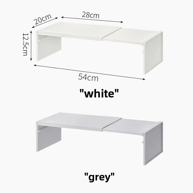 Nexus Retractable Vault | Multifunctional Cabinet Layered Shelf & Adjustable Fridge Organizer