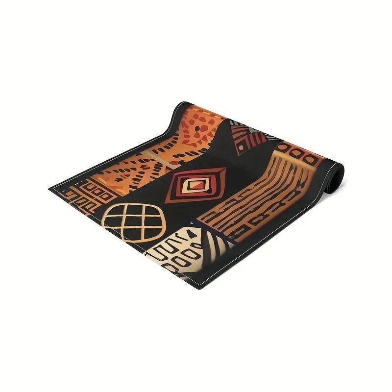African Tribal Pattern Table Runner – High-Definition Cultural Textile Sculpture