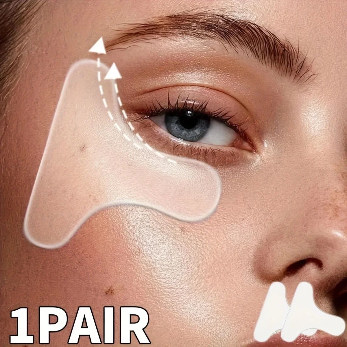 SiliconeGlow T-Shape Silicone Eye Patch Skincare Tool