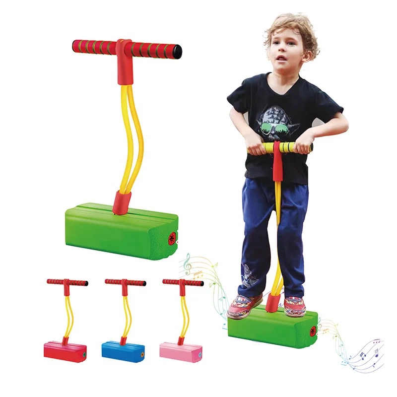 Kids Foam Pogo Jumper Stick Safe Indoor Outdoor Balance Training Toy for Active Play