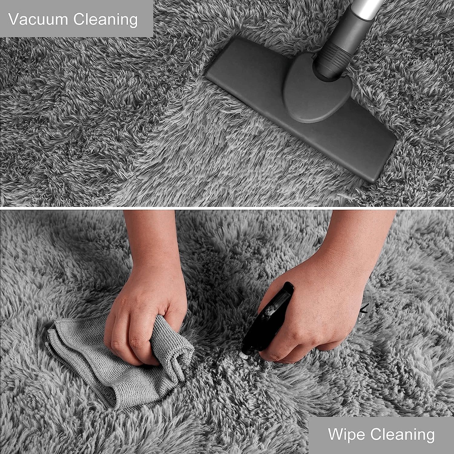 Ultra Soft Fluffy Area Rug – Non-Slip Shaggy Bedroom & Living Room Carpet
