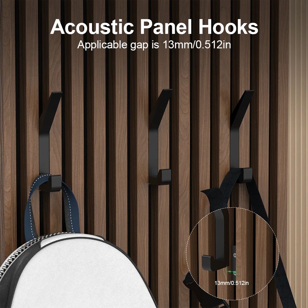 Acoustic Panel Hooks for Sound Absorbing Boards