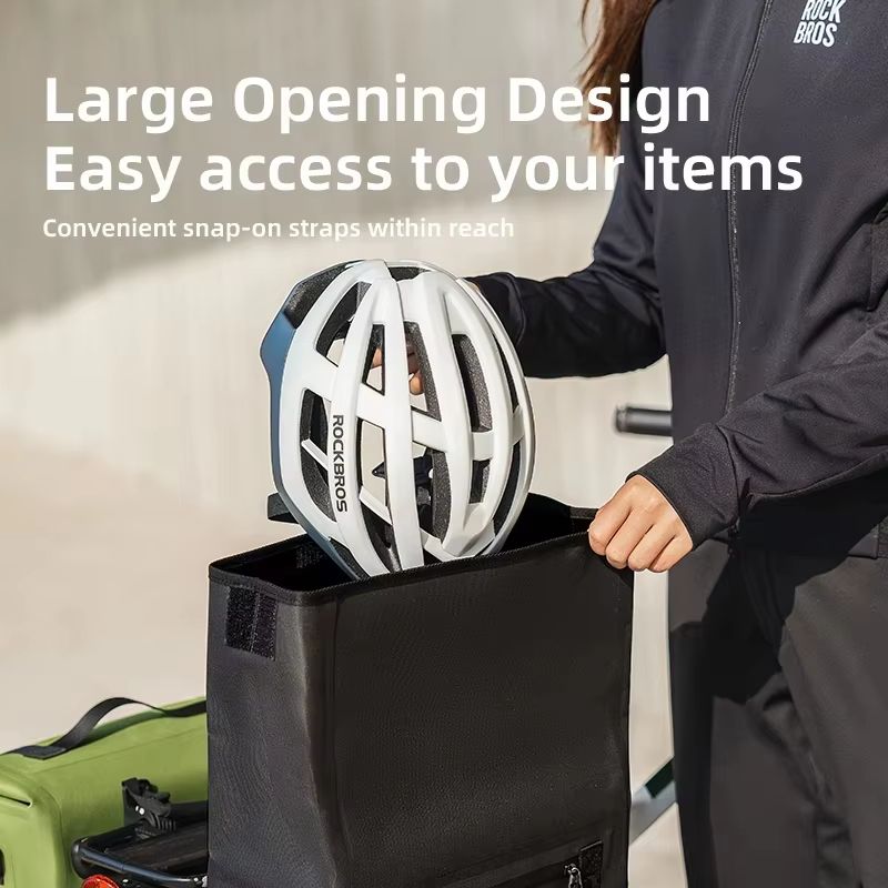 ROCKBROS 15 L Waterproof Rear Bike Rack Pannier Bag