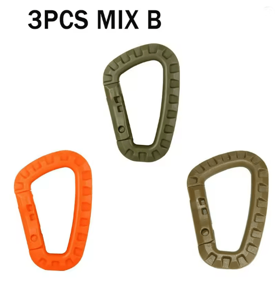 TrailLock Tactical Carabiner Clip Set Quick Hook Gear Keychain