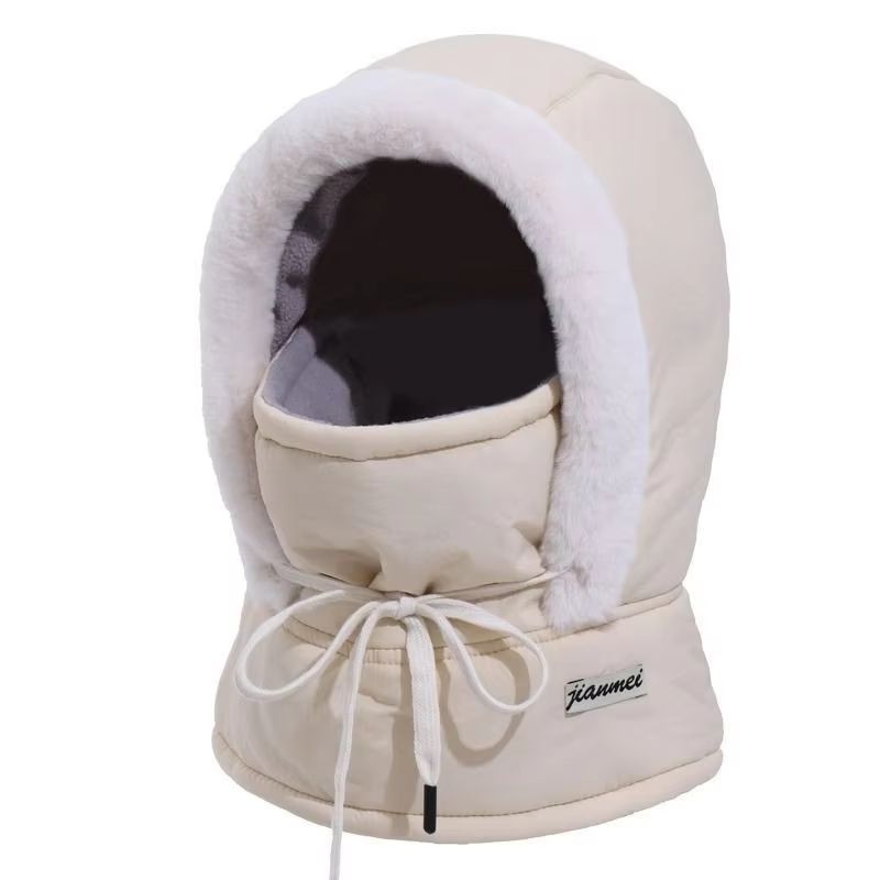 Thermal 3 in 1 Hooded Scarf Hat with Plush Neck Warmer