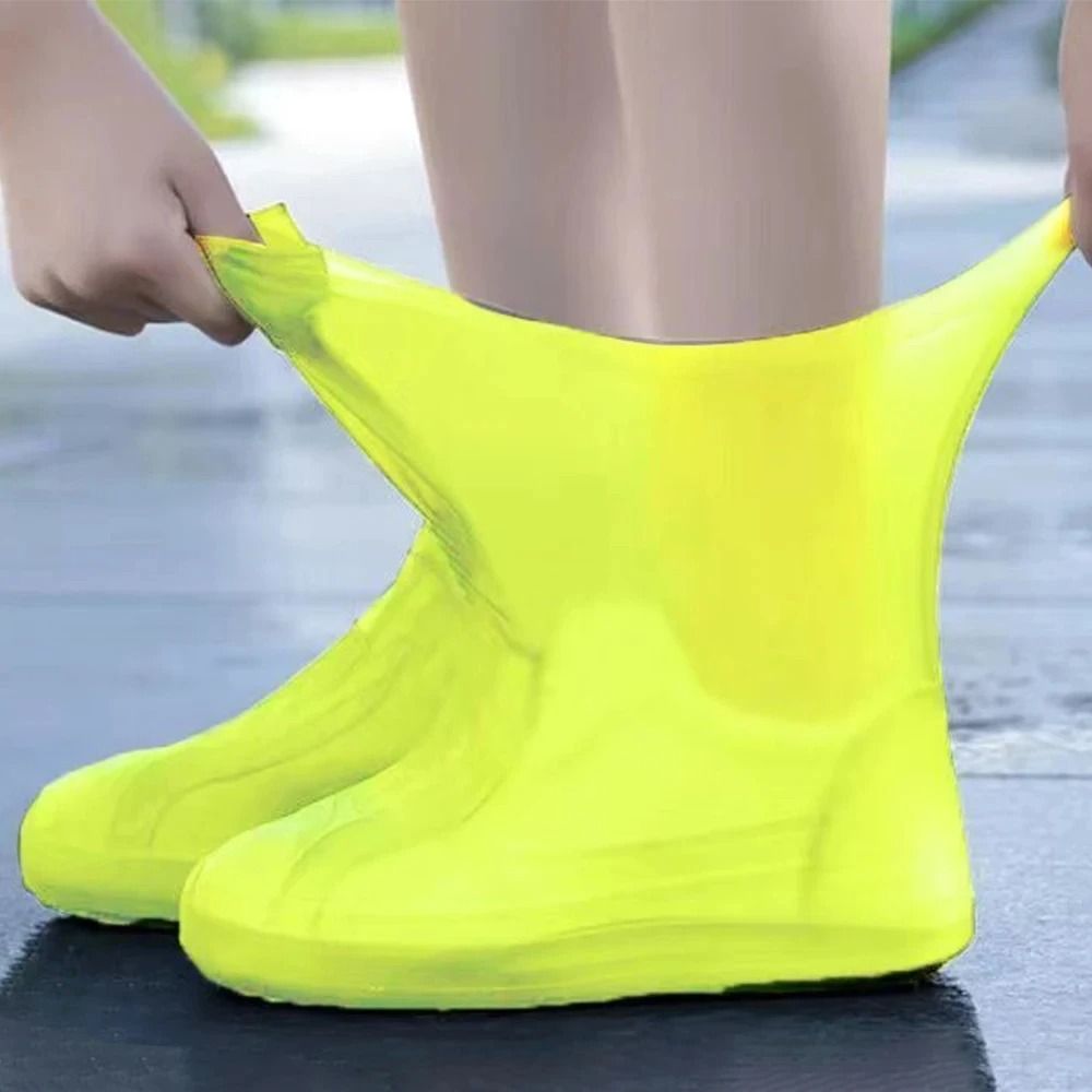 Reusable Waterproof Shoe Covers with Anti Slip Sole for Rain Protection