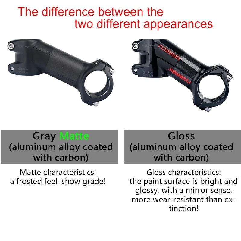 Ultralight Carbon and Aluminum MTB Handlebar Stem 31.8 mm