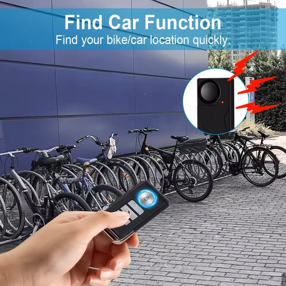 Wireless Vibration Alarm with Remote Control for Bike and Vehicle Security