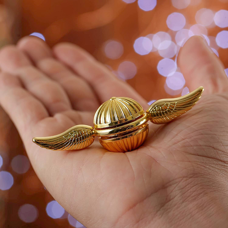 Fingertip Spinning Gyroscope Fidget Spinner Metal Orb Stress Relief Toy for Adults & Kids