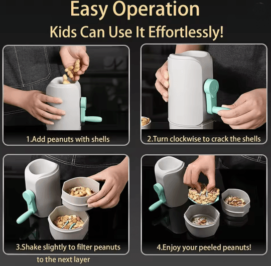 Automatic Peanut Sheller Food Grade Peanut Peeler Efficient De Shelling Tool