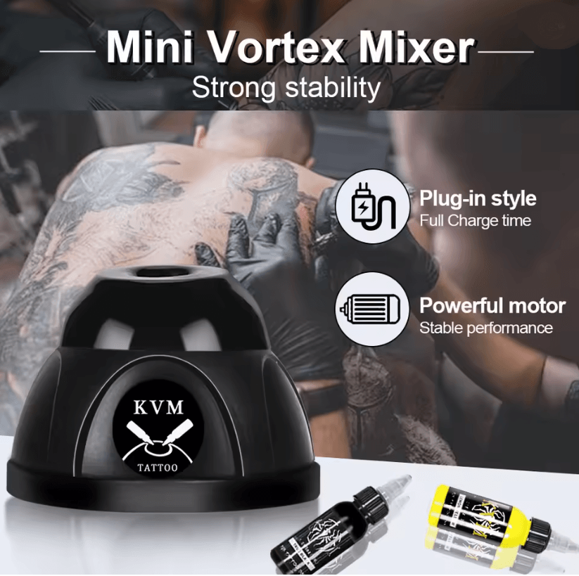 Mini Vortex Mixer Shaker for Tattoo Ink Nail Polish and Lab Use with Non Slip Base