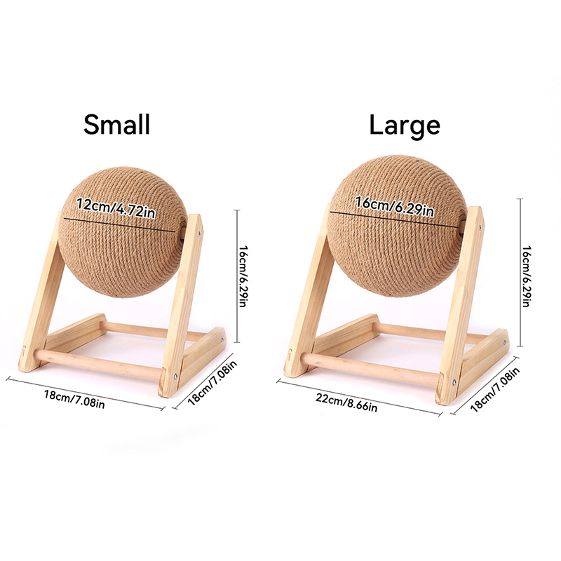 Cat Scratching Ball Toy, Wear Resistant Kitten Sisal Rope Ball Board, Grinding Paws Toys Cats, Pet Furniture Supplies