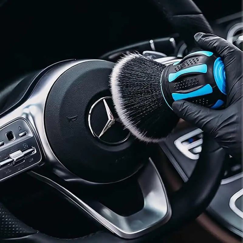 Soft Bristle Car Detailing Brush for Interior Dust Cleaning and Air Vent Maintenance