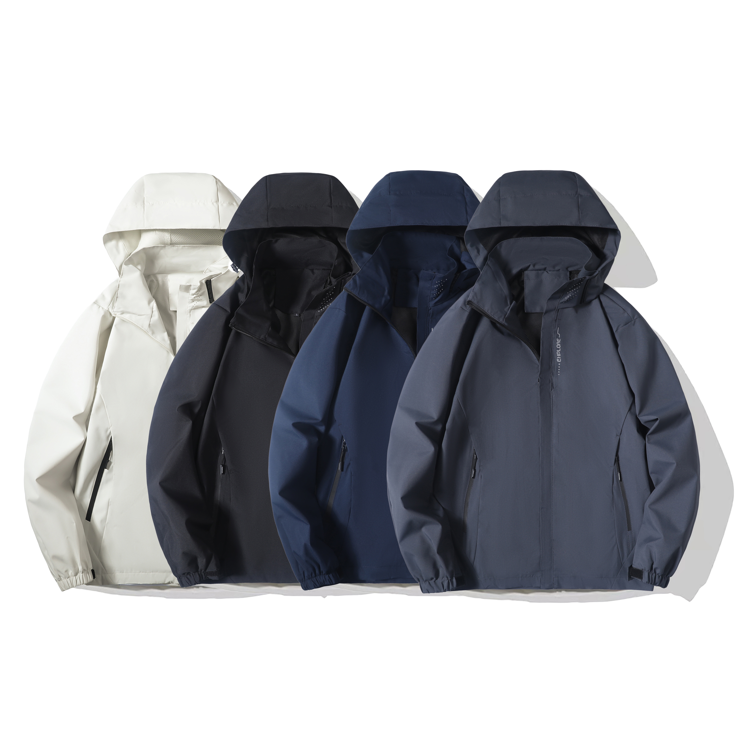 Lightweight Waterproof Rain Jacket for Men, Hooded Windproof Raincoat for Hiking, Outdoor Adventures & Travel