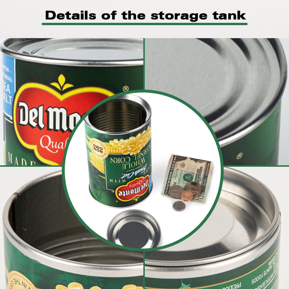 Hidden Safe Compartment Diversion Safe Can  Secret Stash Hiding Container, Kitchen Cupboard Hide Cash & Valuables