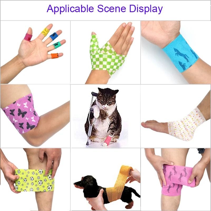 Animal Print Self Adhesive Elastic Bandage Wrap
