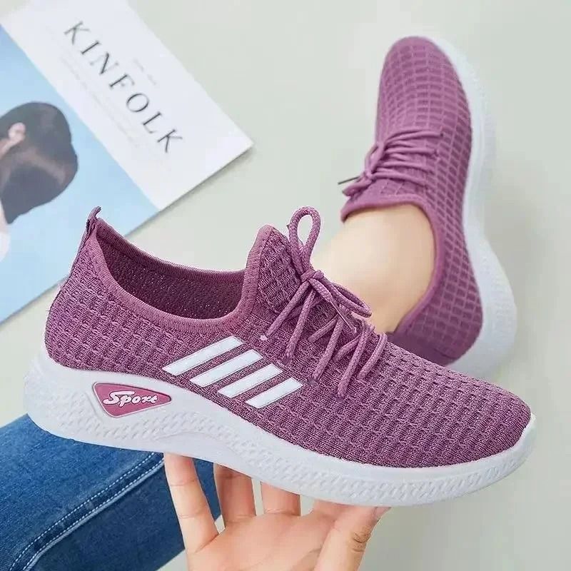 Mesh Low Top Running Sneakers for Women