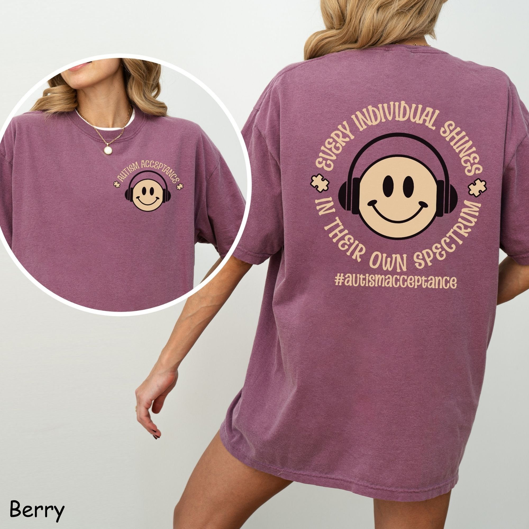 Every Individual Belongs Shirt Autism Awareness Neurodiversity Graphic Tee Gift