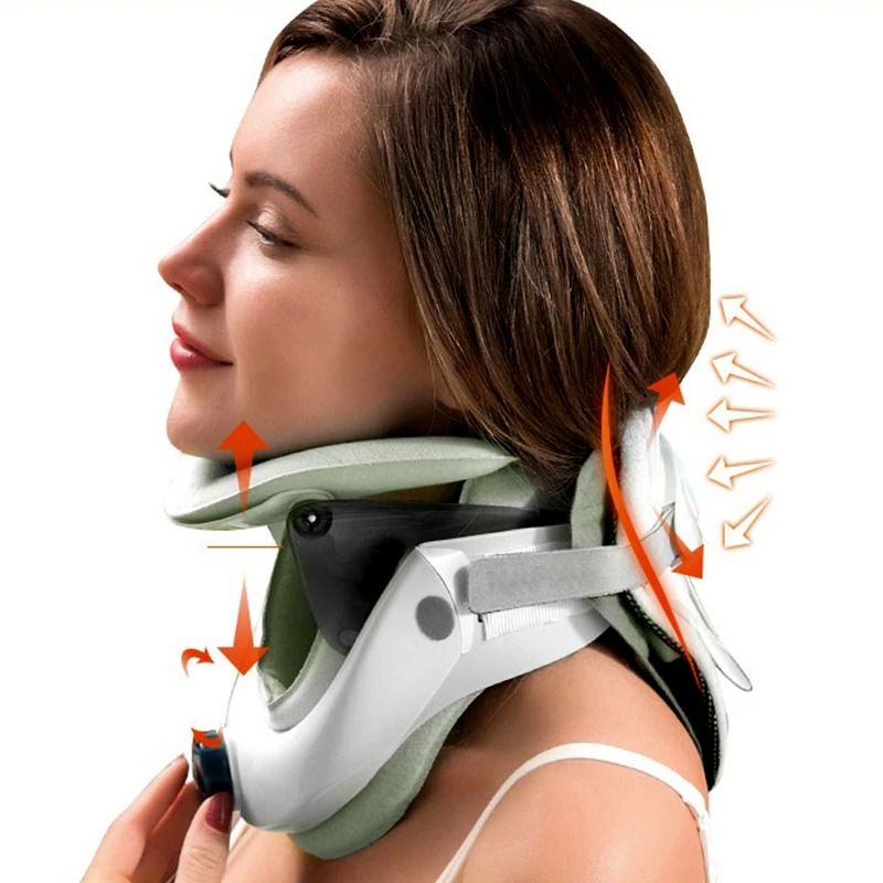 Adjustable Air Neck Stretcher Collar for Spine Alignment and Cervical Traction Relief
